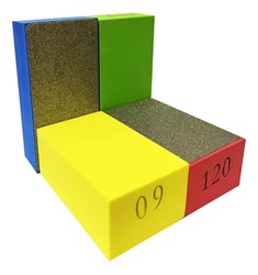 Juego de 4 Almohadillas de Pulido a Mano de Diamante para Lijar Hormigon
