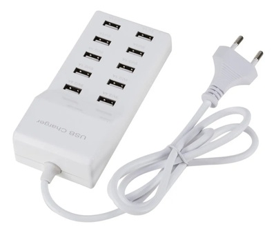 Cargador USB Multiple Base de Estacion de Carga Rapida de 10 Puestos - Imagen 2