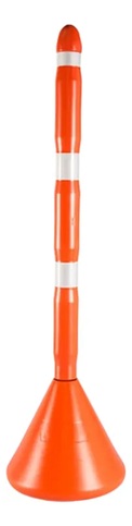 Colombina de Señalizacion 1.32 m Naranja Ferredotaciones
