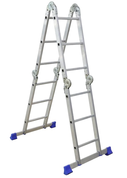 Escalera Multiproposito 3.19 m 12 Peldanos Aluminio 150 kg