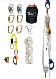 Kit de Rescate 4 a 1 para Trabajo en Altura 50 Metros