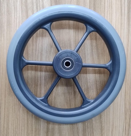 Rueda 8" Poliuretano Blando Estrella con Balinera IMSA