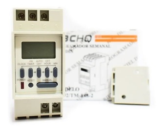 Timer Digital Temporizador Semanal 220V EBCHQ 78192/TM-848-2